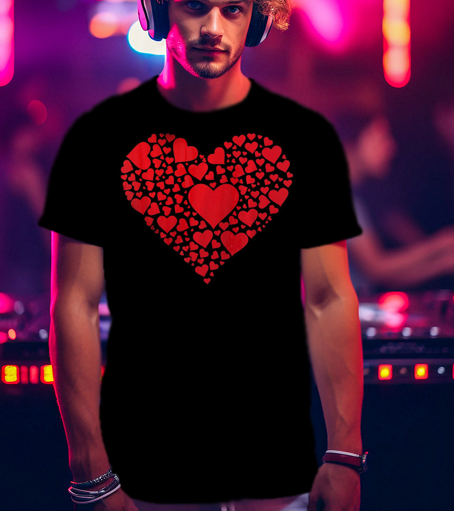 Heart Of Hearts Cute Valentine's Day Red Heart T-Shirt