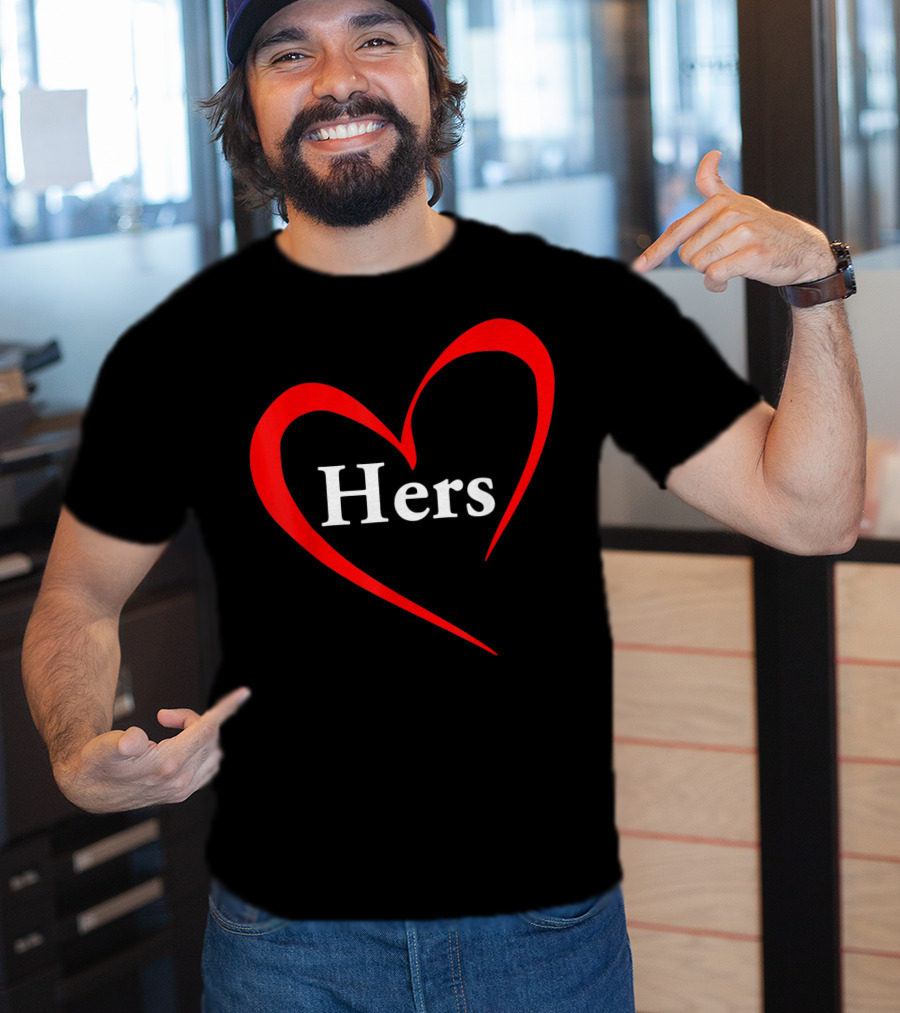 Hers Valentines Day Heart T-Shirt
