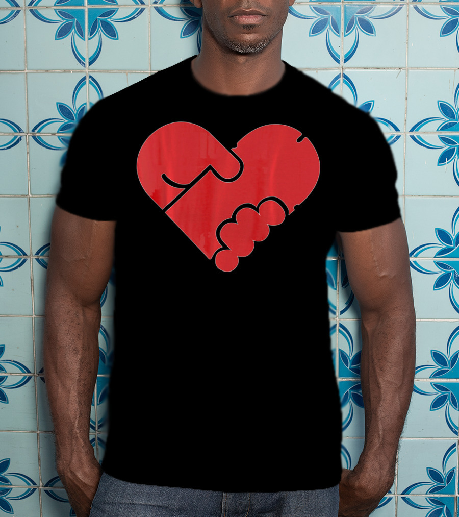 Hilarious Puzzle Heart For Single Men In Valen T-Shirt