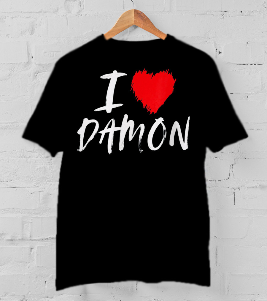 I Love Damon Boyfriend Husband T-Shirt