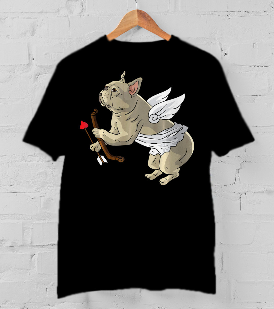 I Love Pugs Cupid Dog Lovers Valentine T-Shirt