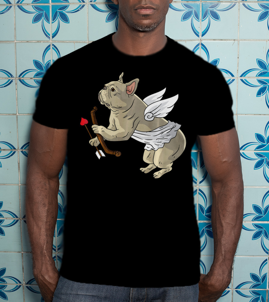 I Love Pugs Cupid Dog Lovers Valentine T-Shirt