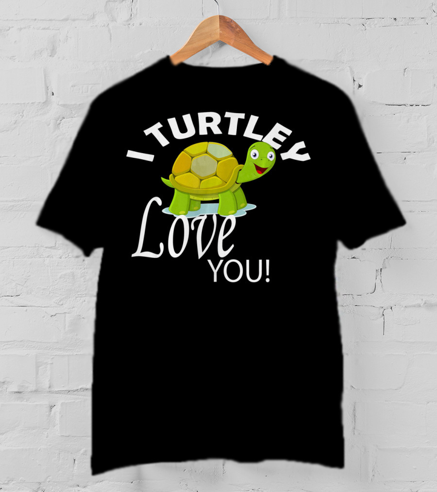I Turtley Love You Cute Valentine Turtle T-Shirt