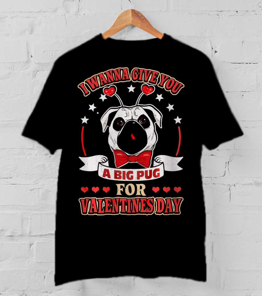 I Wanna Give You A Big Pug For Valentine's Day T-Shirt
