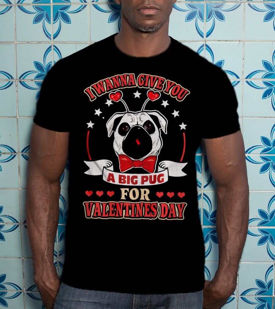 I Wanna Give You A Big Pug For Valentine's Day T-Shirt