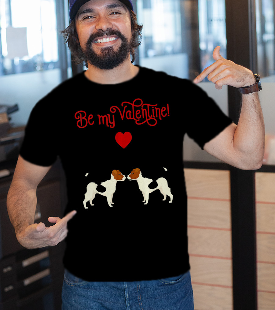 Be My Valentine Jack Russell Terrier Heart T-Shirt