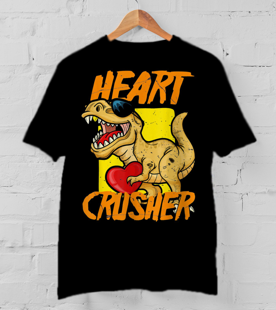 HEART CRUSHER Kids Dinosaur T-Shirt