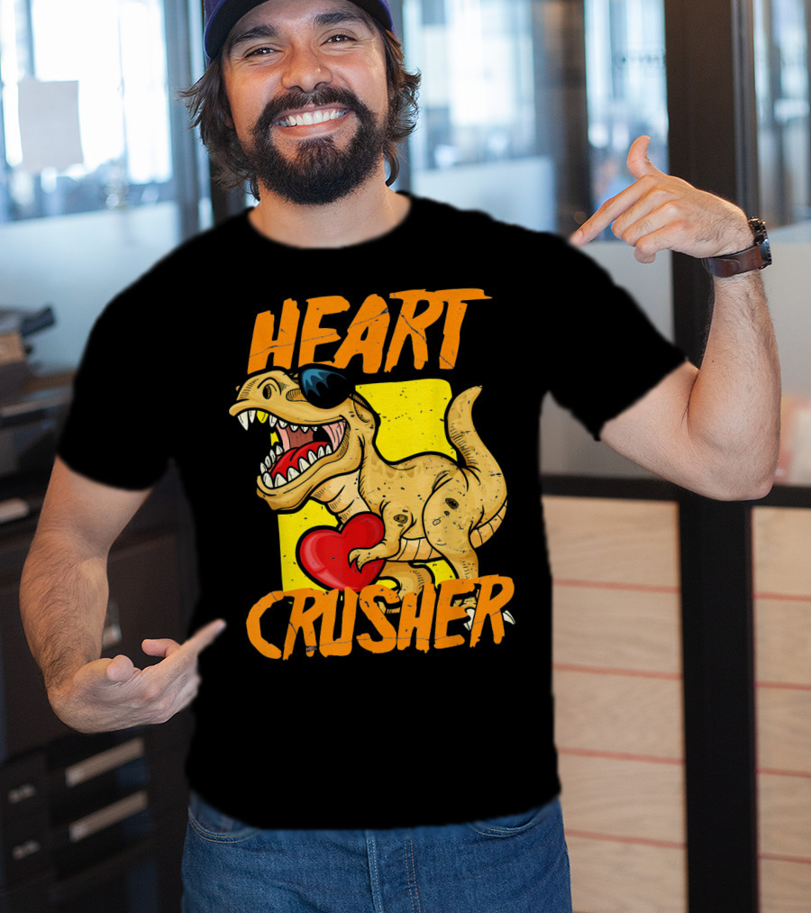 HEART CRUSHER Kids Dinosaur T-Shirt