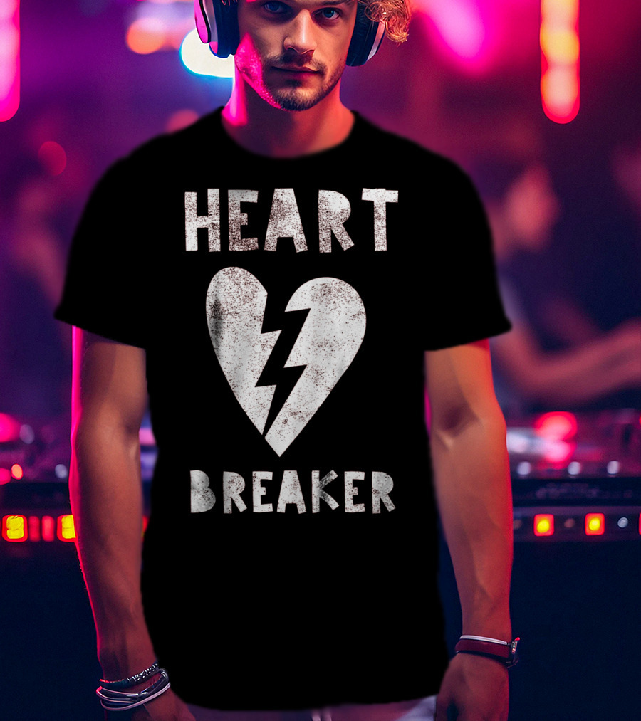 Kids Cute Heart Breaker Valentine Trendy T-Shirt