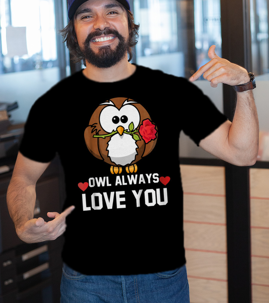 Owl Always Love You Funny Valentine Kids T-Shirt