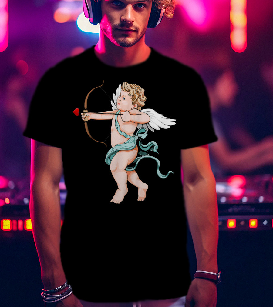 Cupid Archery Valentine’s Day Child Angel Wings T-Shirt