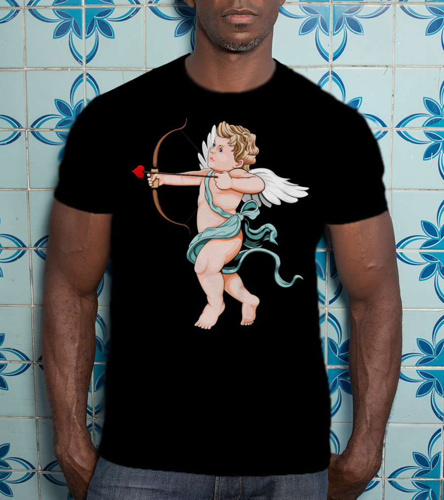 Cupid Archery Valentine’s Day Child Angel Wings T-Shirt