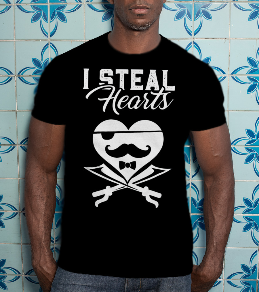 I Steal Hearts Kids Valentines Day Great T-Shirt