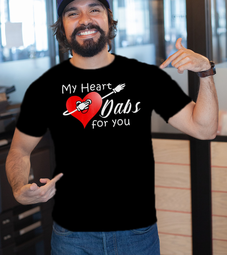 My Heart Dabs For You Valentine's Dab Love T-Shirt