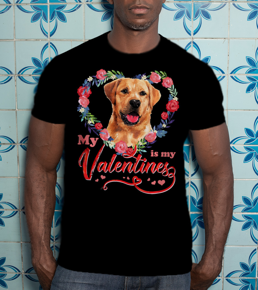 My Labrador Is My Valentines T-Shirt