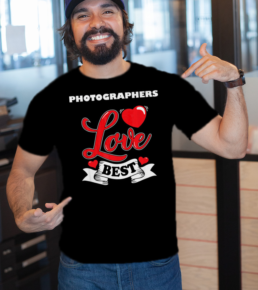 Photographers Love Best Valentine Day T-Shirt