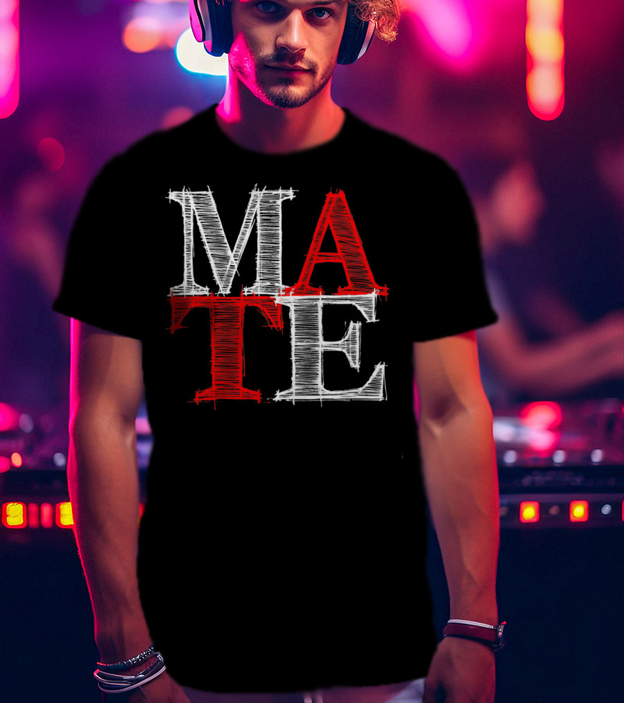 PREMIUM Couples Vale MATE Text T-Shirt