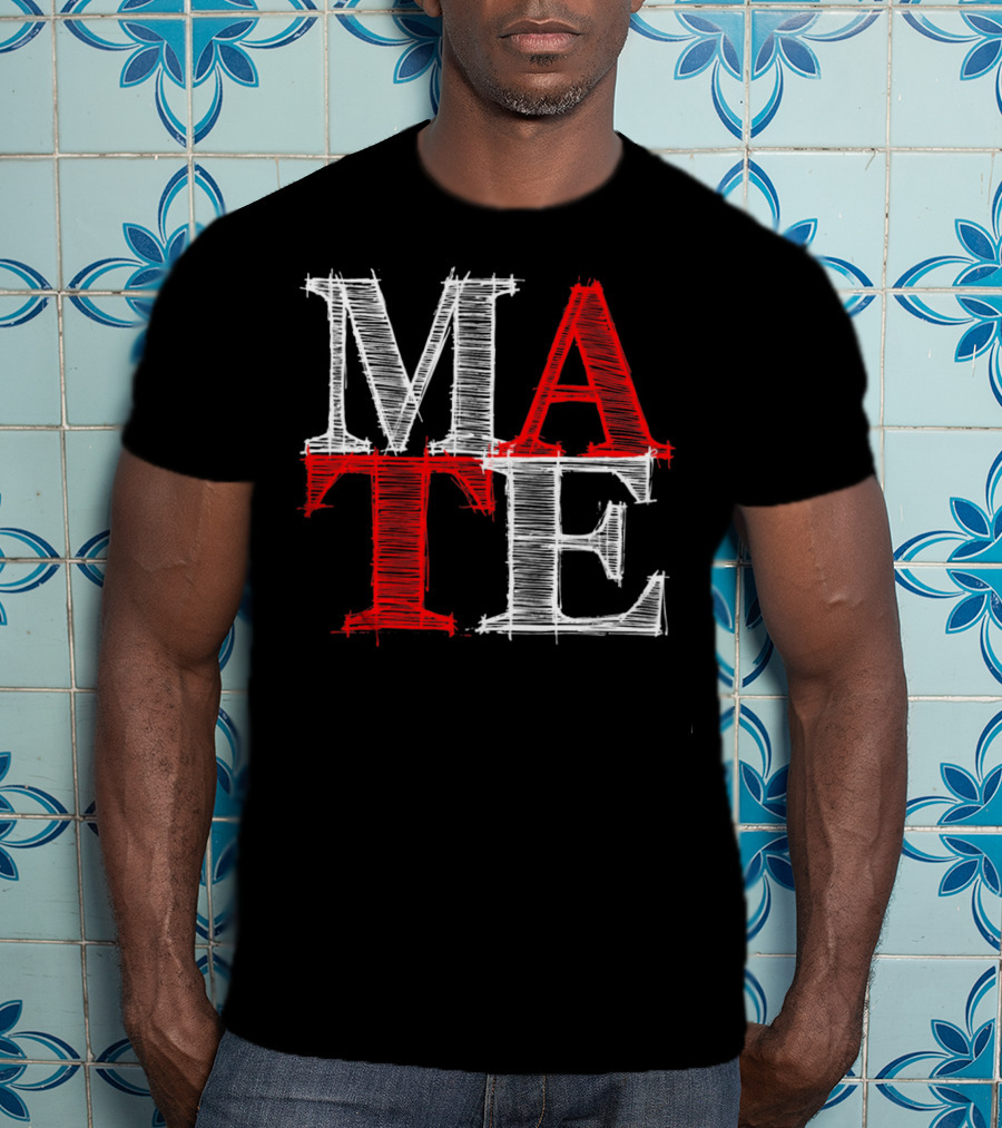 PREMIUM Couples Vale MATE Text T-Shirt