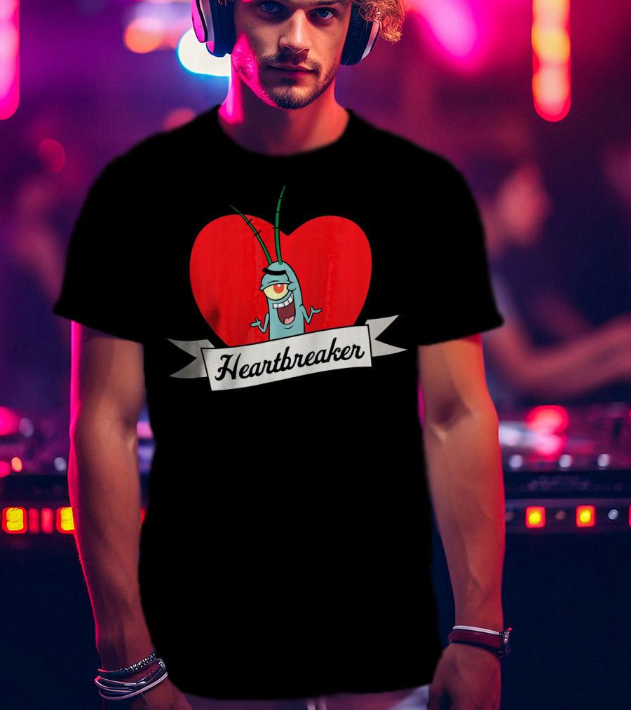 Spongebob Squarepants Plankton Heartbreaker Valentine T-Shirt