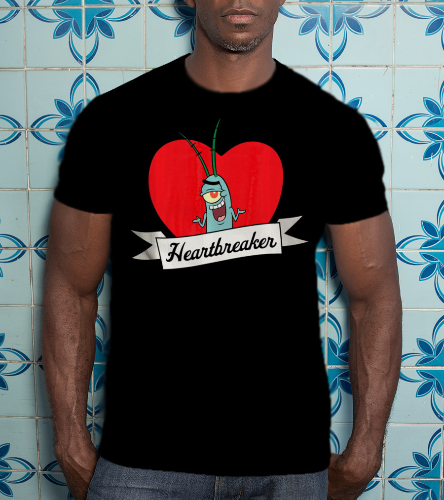 Spongebob Squarepants Plankton Heartbreaker Valentine T-Shirt