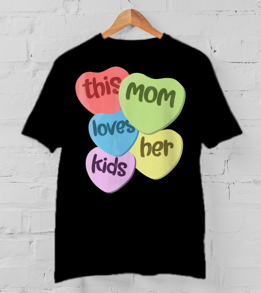 This Mom Loves Her Kids Valentines T-Shirt