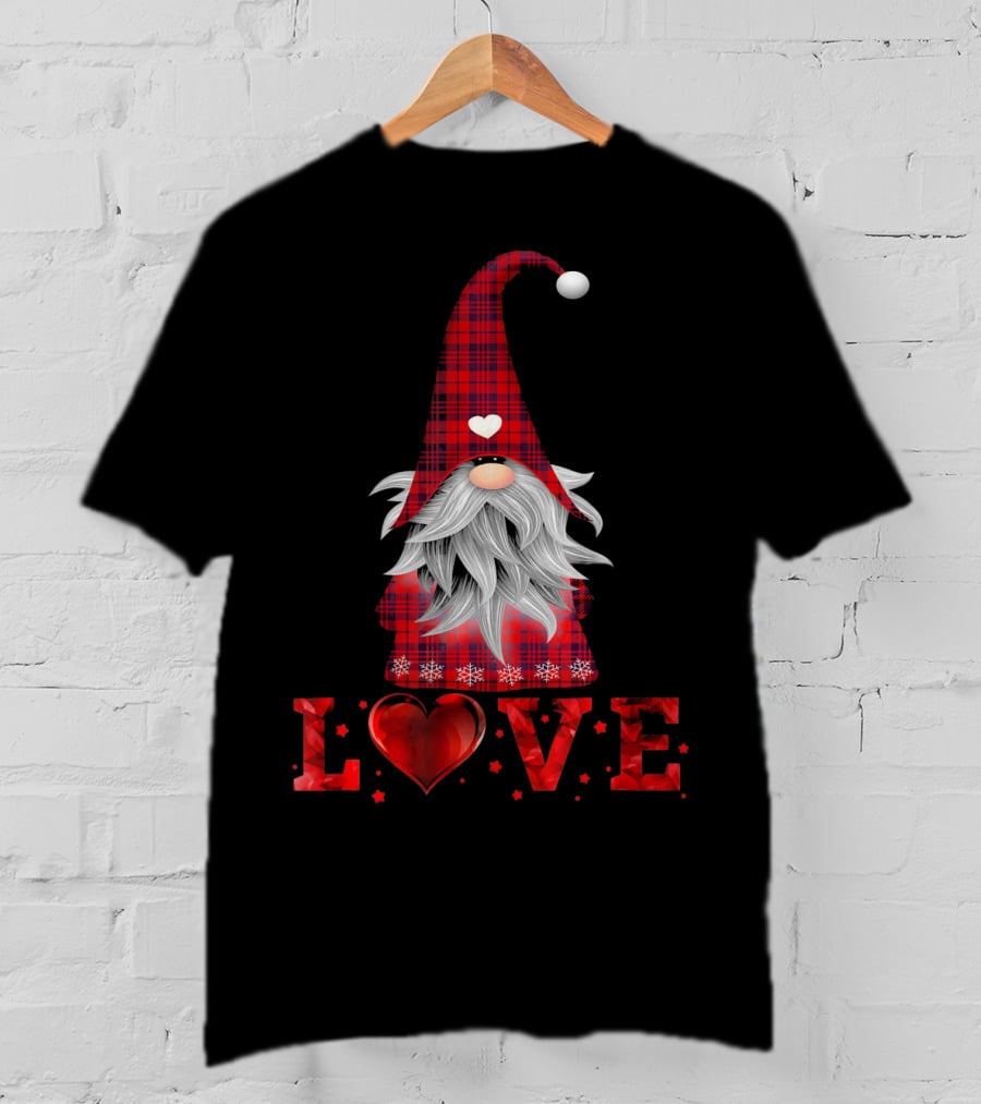 Love Tomte Valentines Day Gnome Nisse T-Shirt