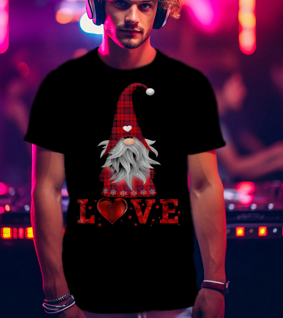 Love Tomte Valentines Day Gnome Nisse T-Shirt