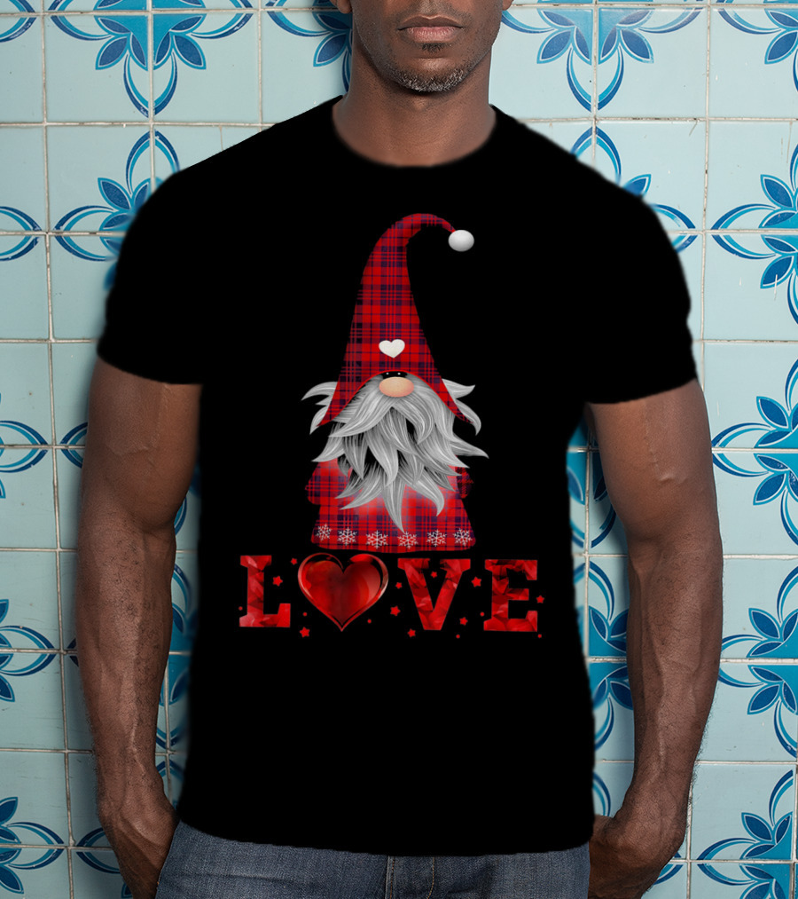 Love Tomte Valentines Day Gnome Nisse T-Shirt