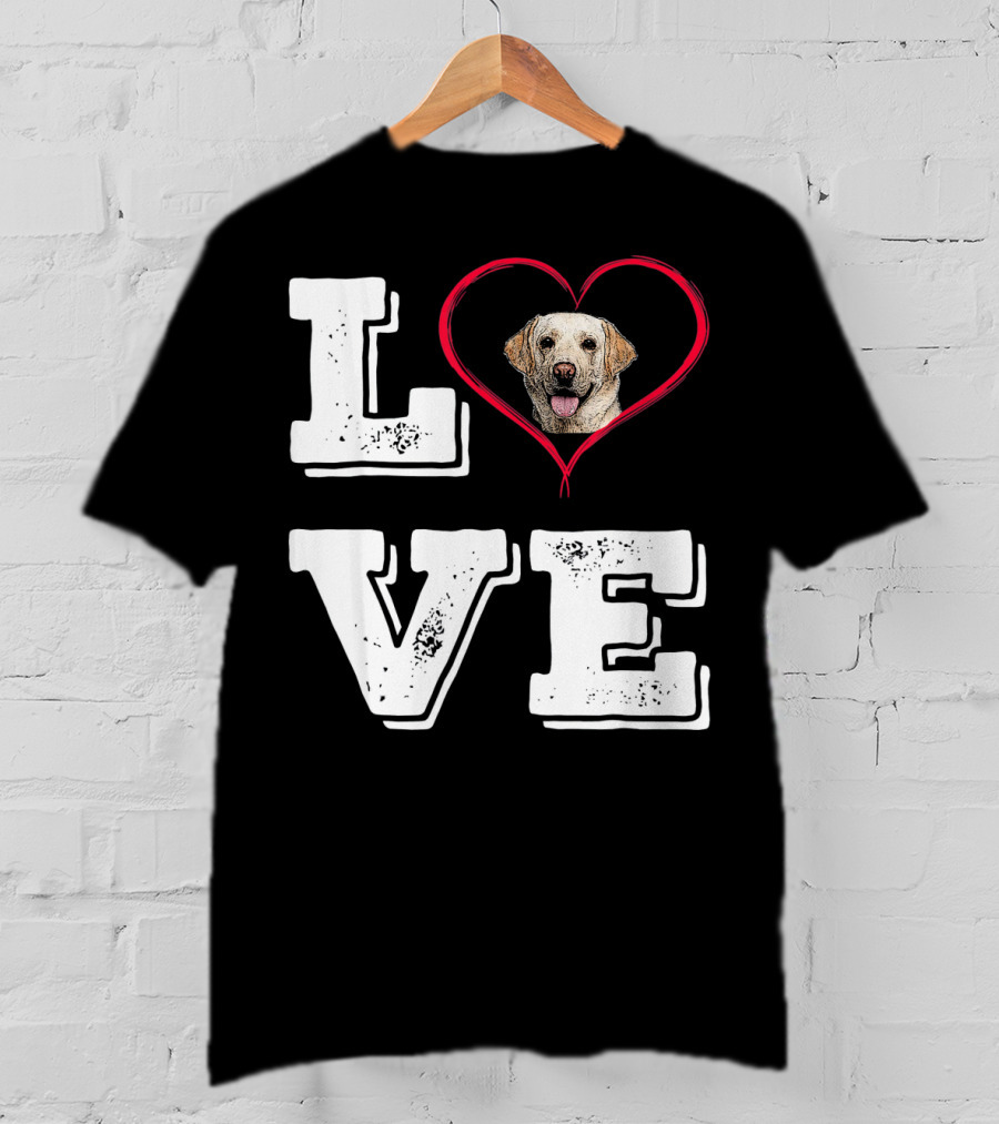 Labrador Retriever Love Heart T-Shirt