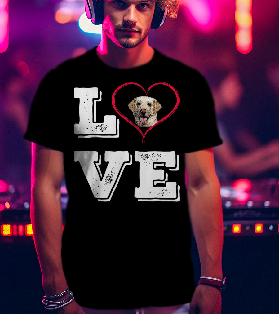 Labrador Retriever Love Heart T-Shirt