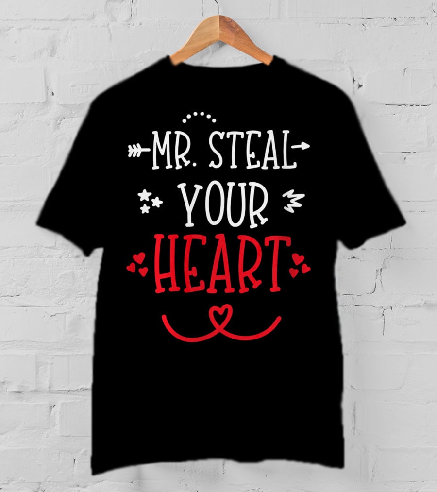 Mr. Steal Your Heart Little Boy Valentine's Day T-Shirt