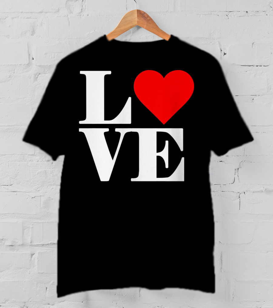 LOVE Heart Valentine's Day Iconic Romantic T-Shirt
