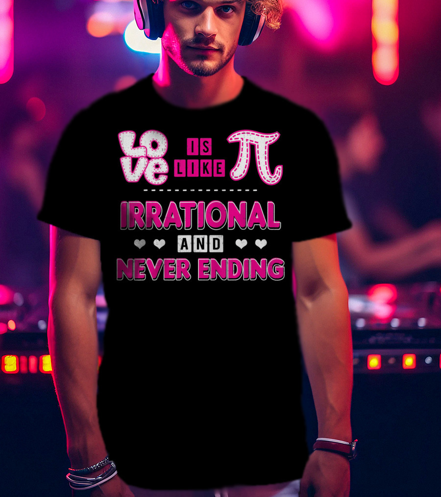 Love Is Like Pi Irrational And Never Ending T-Shirt