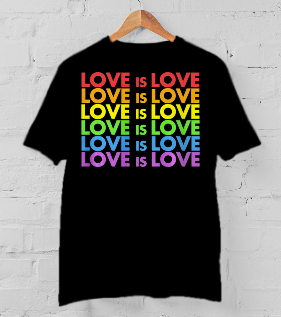 Love Is Love Gay Pride Valentine's Day T-Shirt