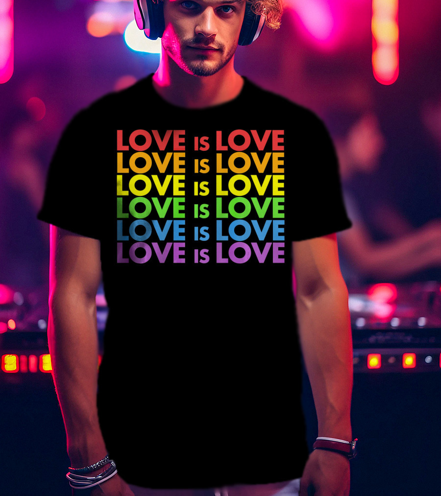 Love Is Love Gay Pride Valentine's Day T-Shirt