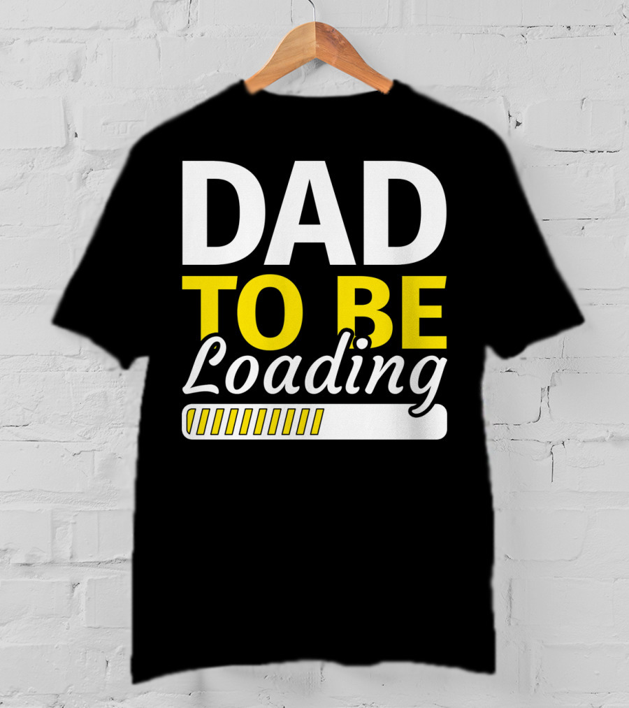 Dad To Be Loading Mens Valentines Pregnancy Announcement T-Shirt