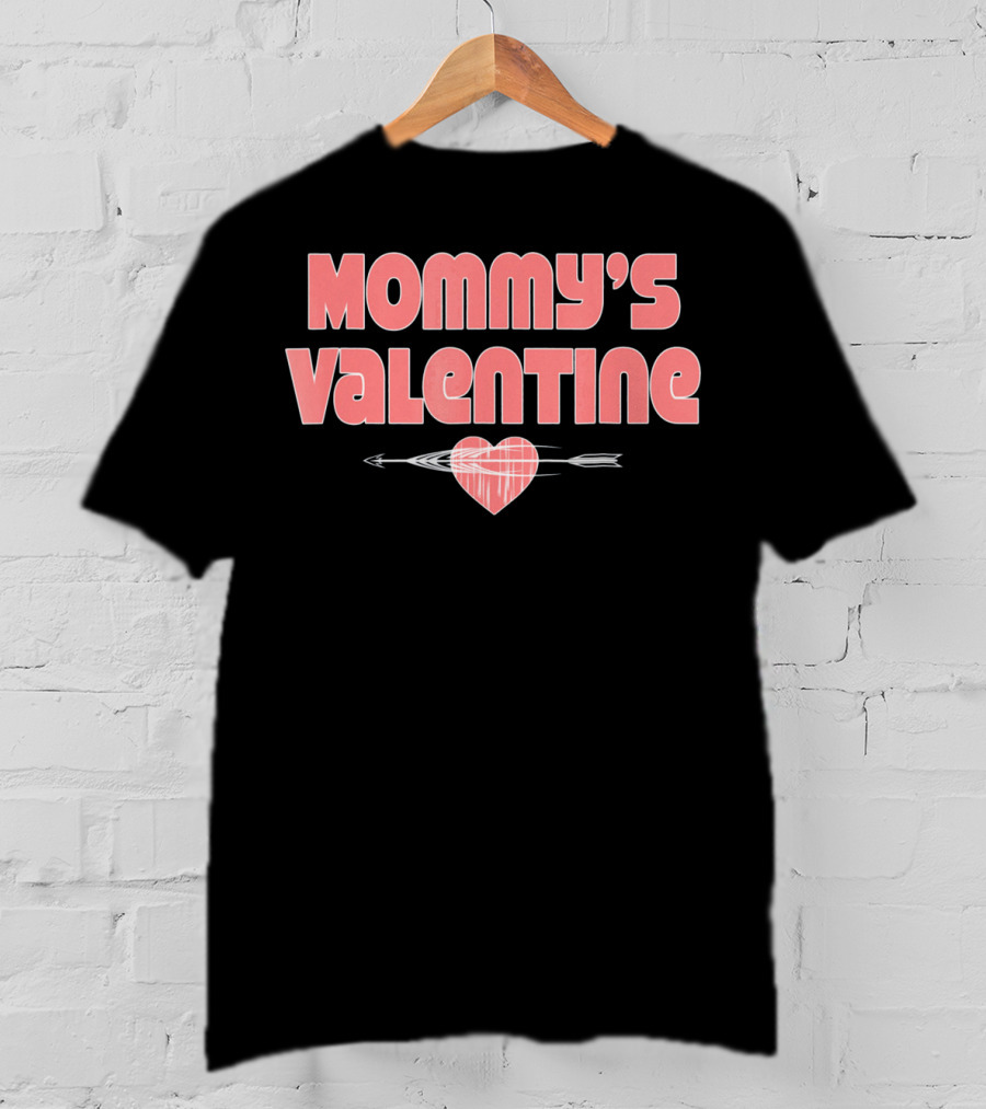 Mommy's Valentine Heart With Arrow Funny Boys Valentines T-Shirt