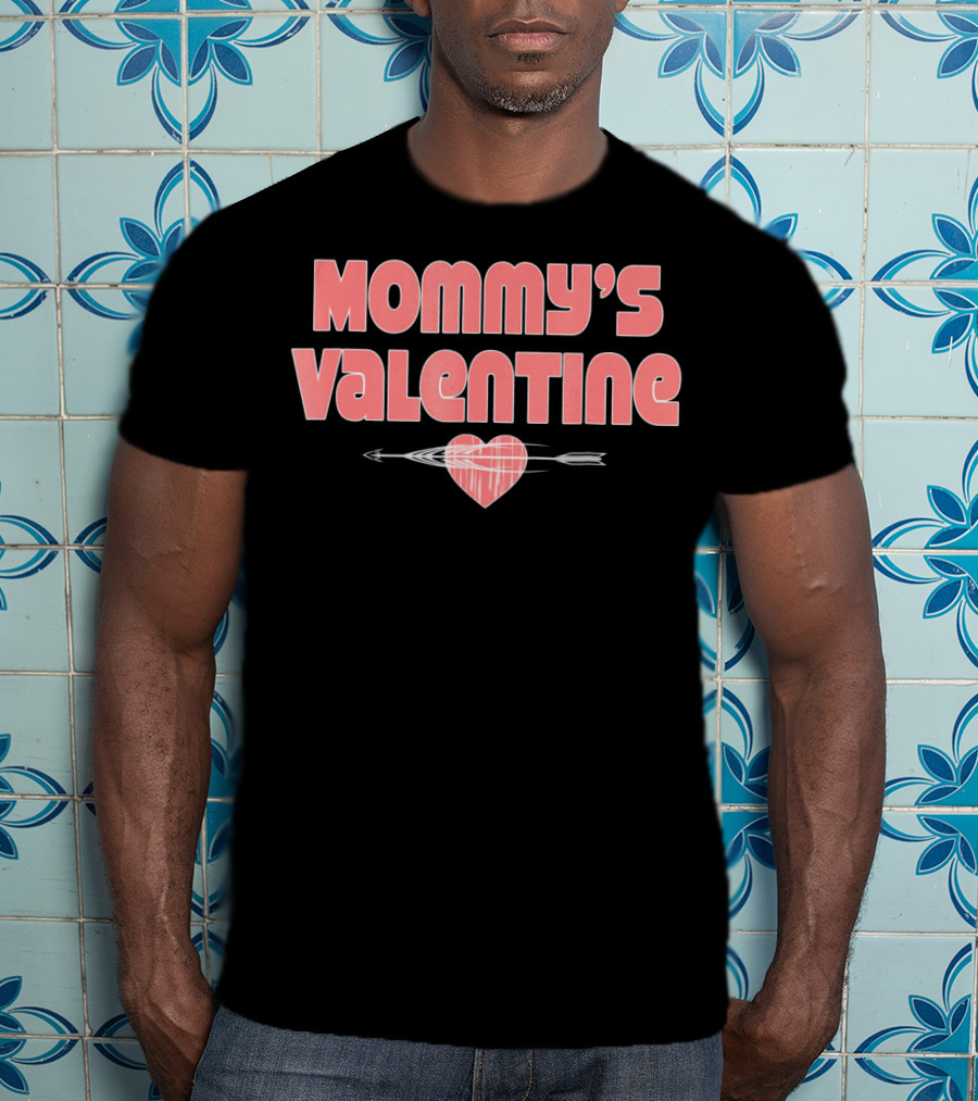 Mommy's Valentine Heart With Arrow Funny Boys Valentines T-Shirt
