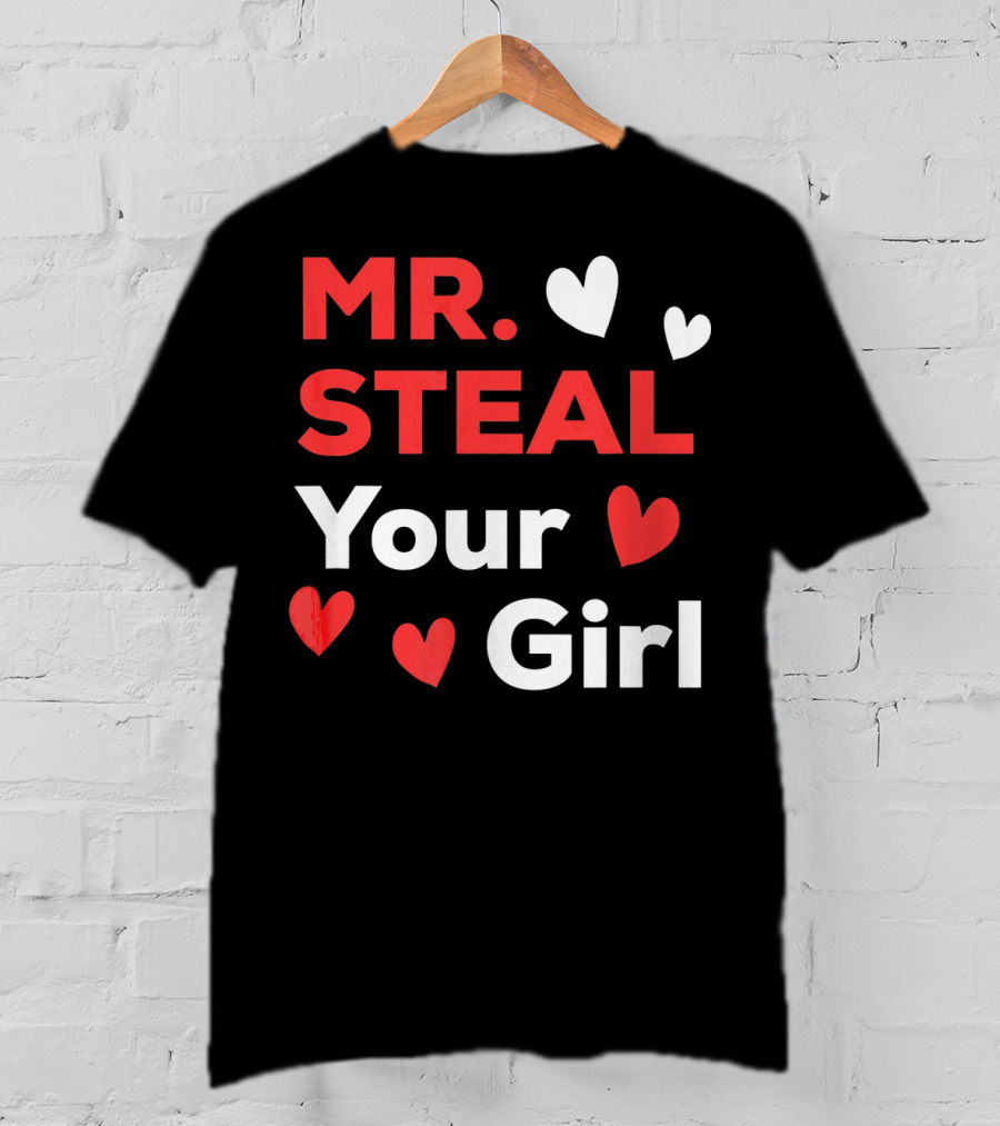 MR. STEAL YOUR GIRL Boys Funny Vale T-Shirt