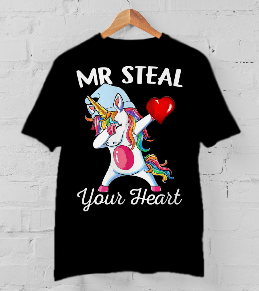 MR Steal Your Heart Dabbing Unicorn T-Shirt