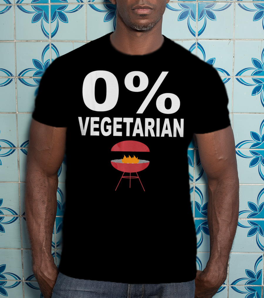 0% Vegetarian Barbecue Lover Grill T-Shirt