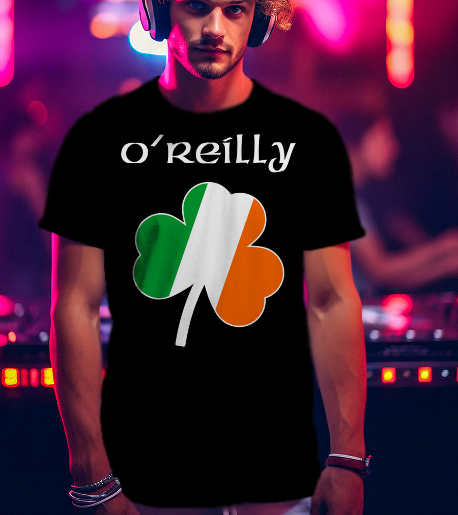 O'Reilly Irish Flag Shamrock Ireland T-Shirt