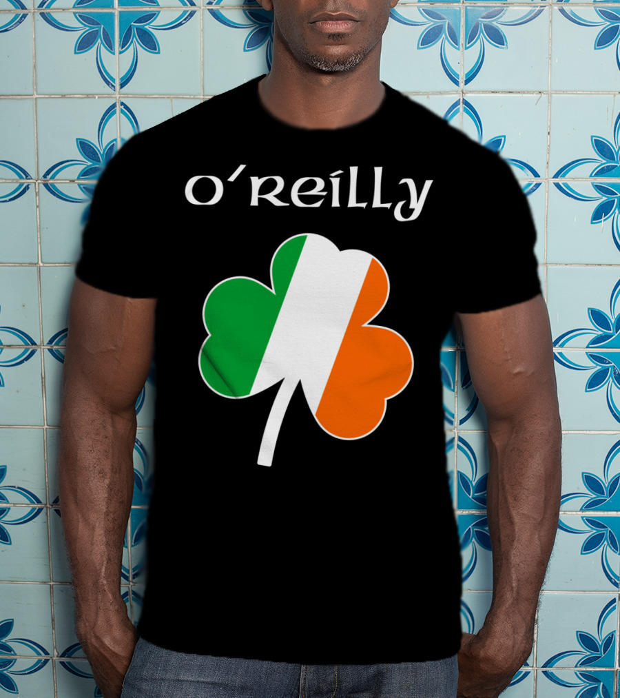 O'Reilly Irish Flag Shamrock Ireland T-Shirt