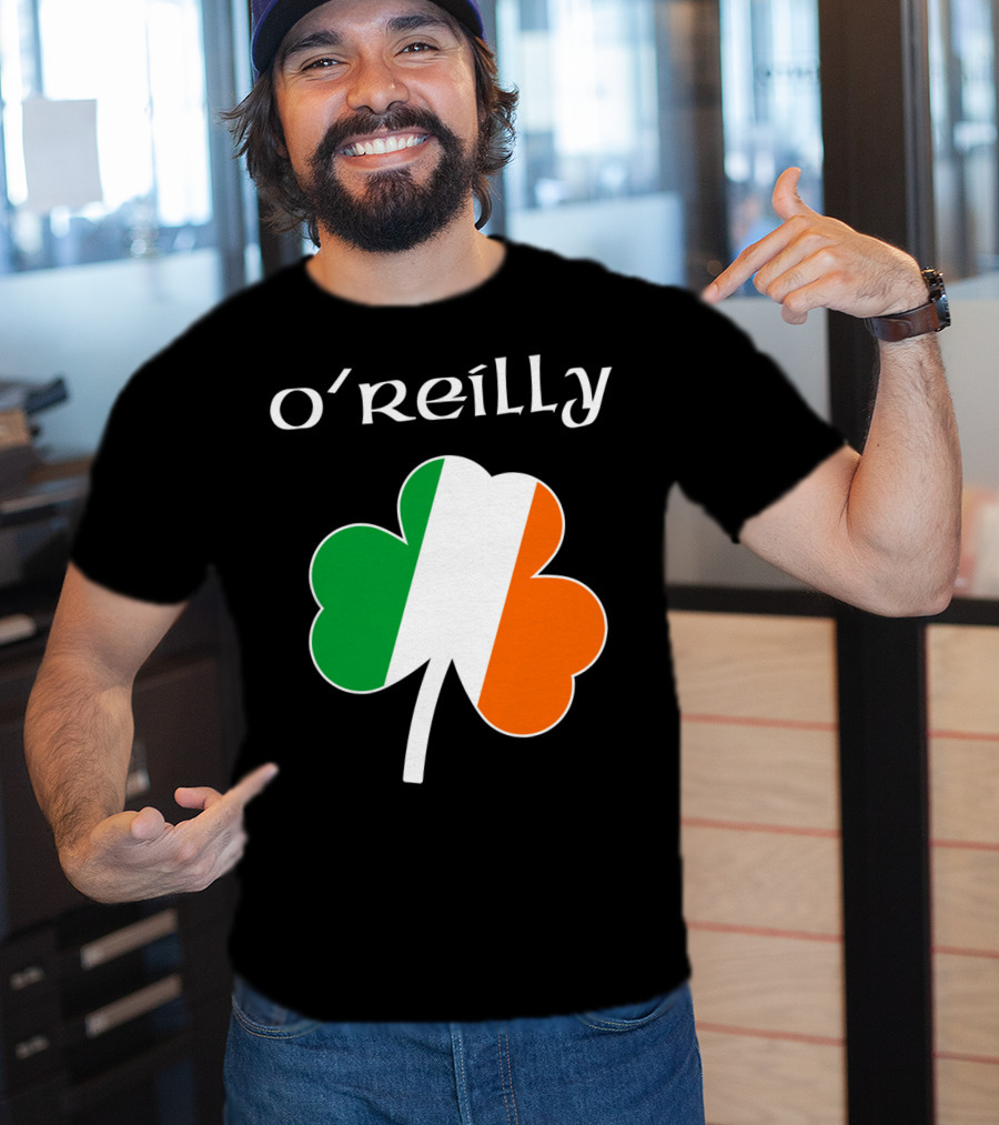 O'Reilly Irish Flag Shamrock Ireland T-Shirt
