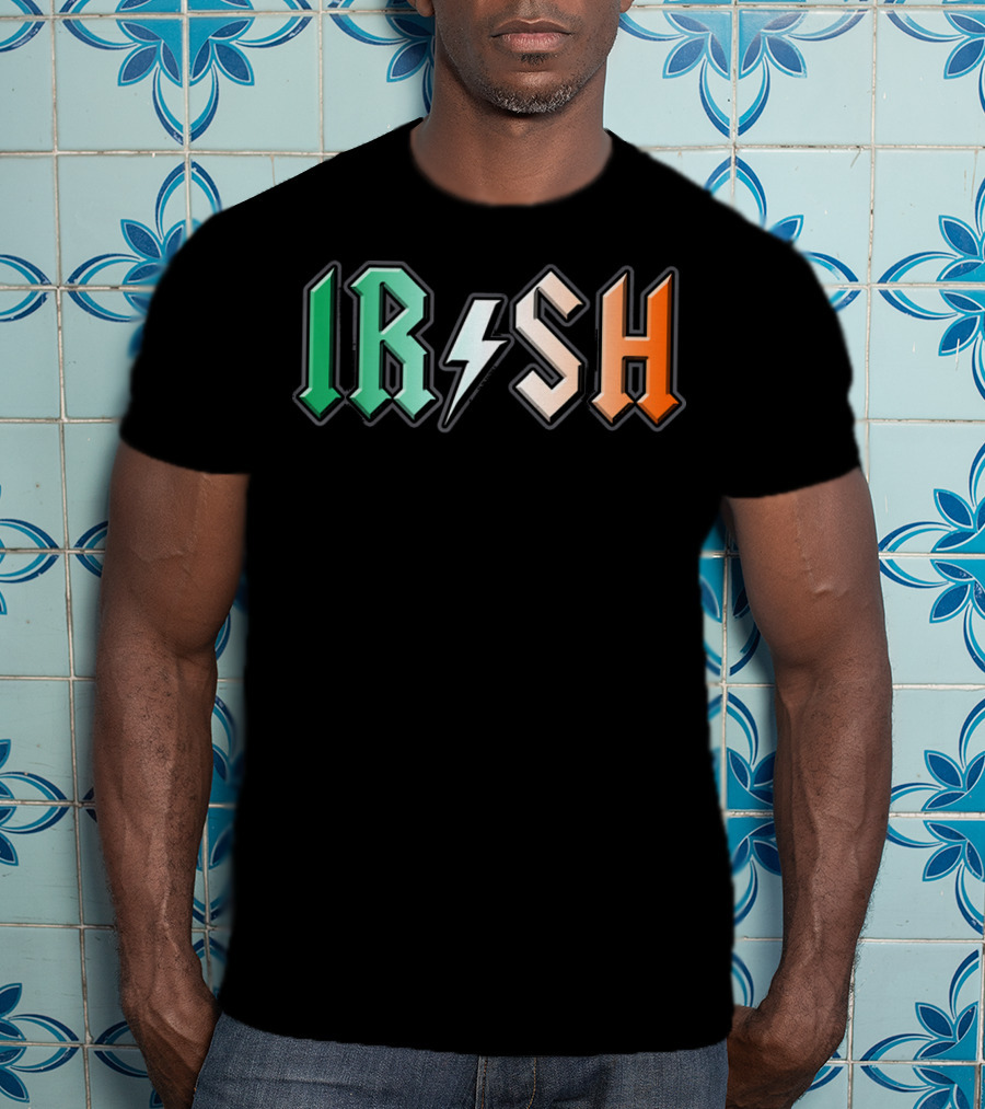 IRISH Metal Lightning Bolt Power T-Shirt