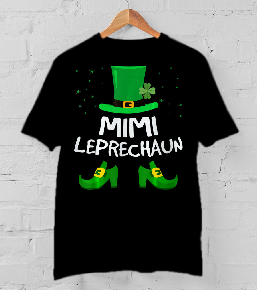 Mimi Leprechaun Saint Patricks Hat Shoes Shamrocks T-Shirt