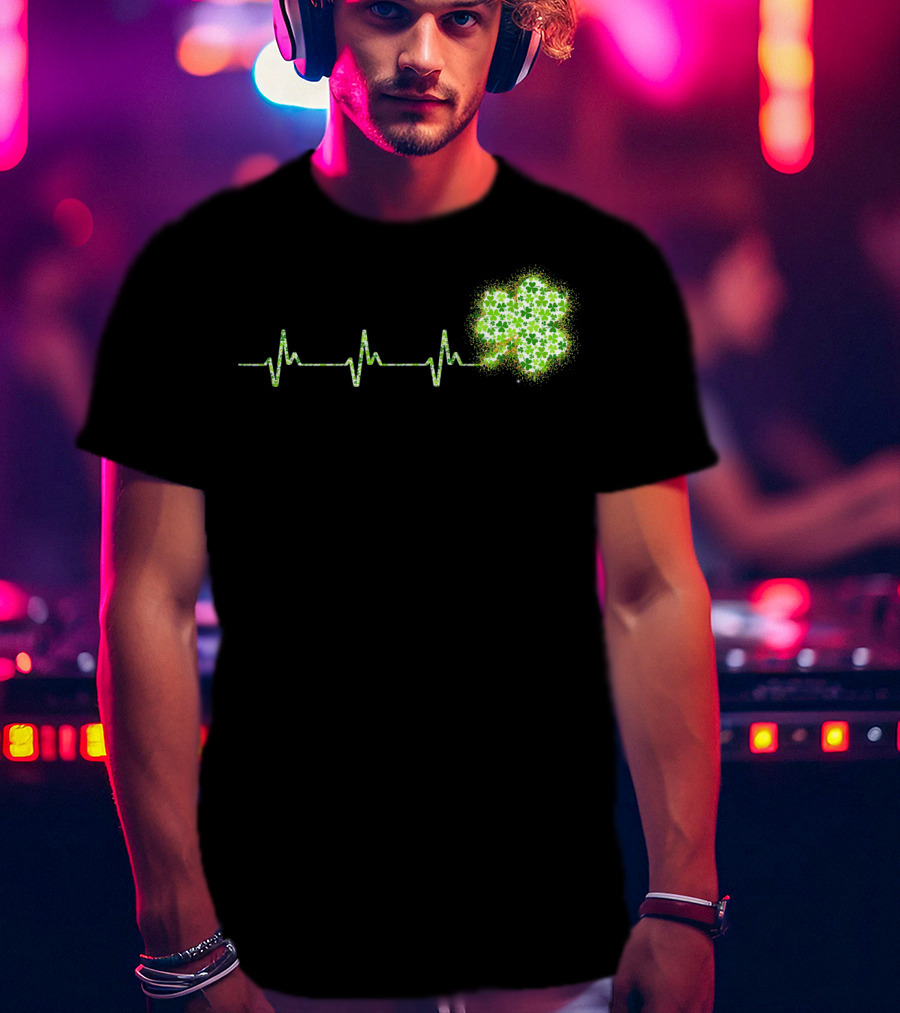 HeartBeat Shamrock St Patricks Day T-Shirt