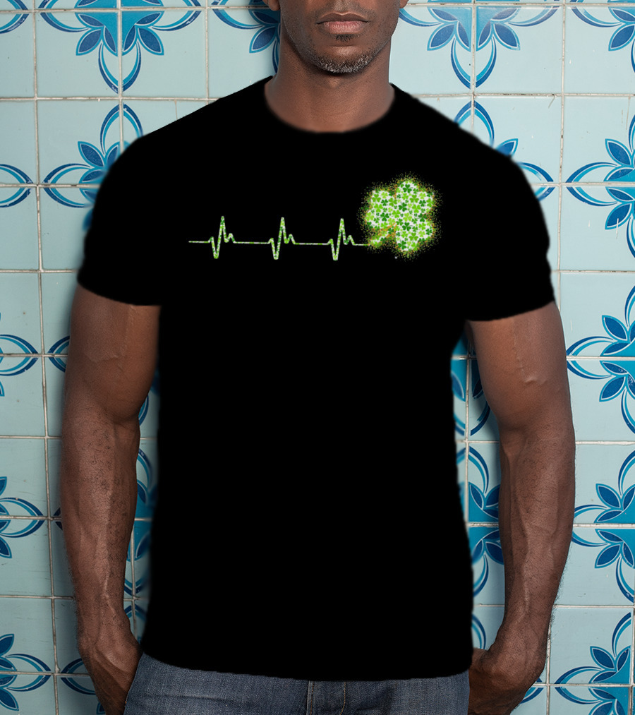 HeartBeat Shamrock St Patricks Day T-Shirt
