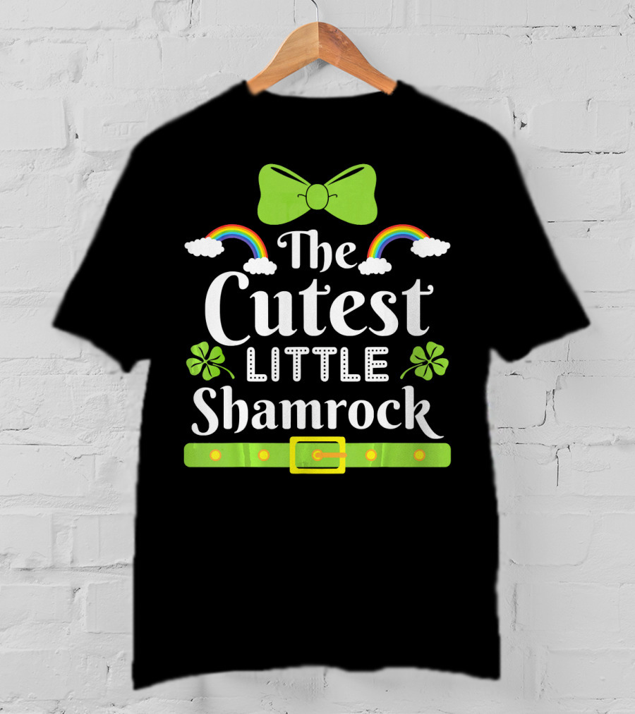 The Cutest Little Shamrock Rainbows And Leprechaun Costume T-Shirt