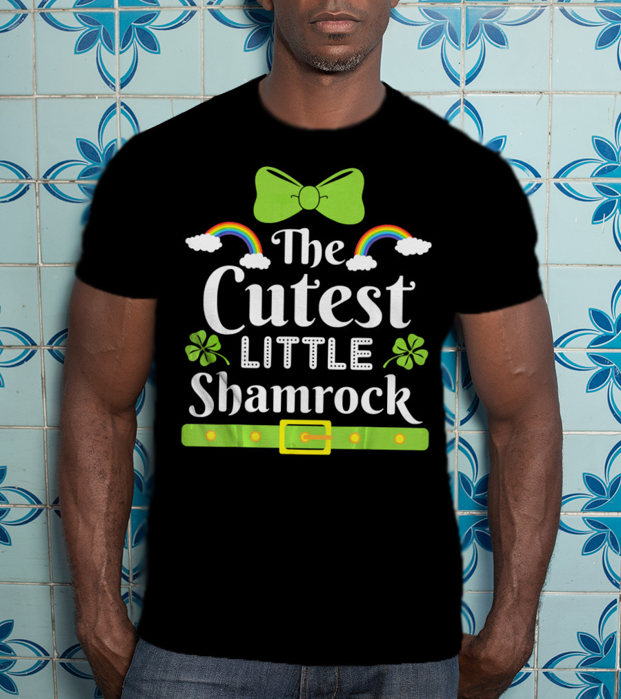 The Cutest Little Shamrock Rainbows And Leprechaun Costume T-Shirt